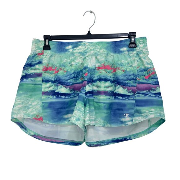 Champion Womens Athletic baggie Sport Shorts XL Dyed Multicolor Polyester - Picture 2 of 11